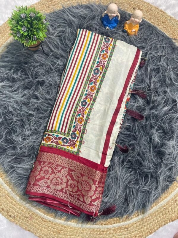 Indian Dola Jacuard Sharee (দোলা জ্যাকার্ড কাশ্মীরি প্যাটার্ন শাড়ী)