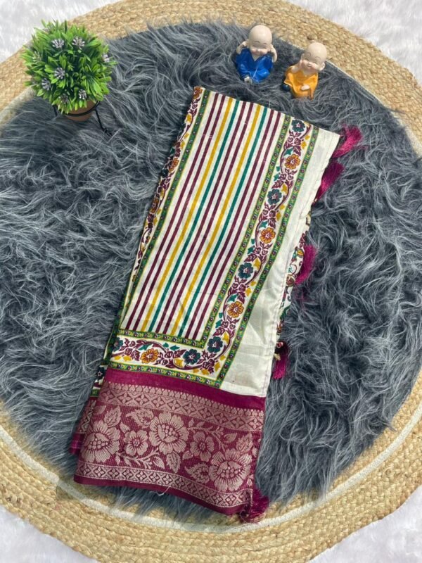 Indian Dola Jacuard Sharee (দোলা জ্যাকার্ড কাশ্মীরি প্যাটার্ন শাড়ী)