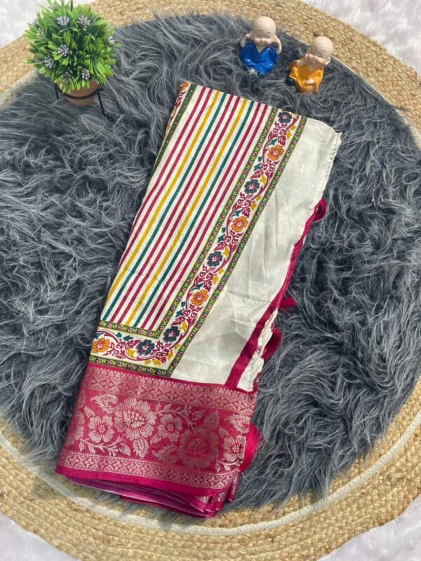 Indian Dola Jacuard Sharee (দোলা জ্যাকার্ড কাশ্মীরি প্যাটার্ন শাড়ী)