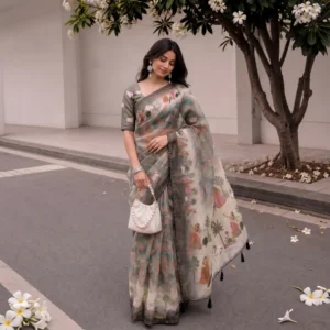 Fendi Satin Walk Saree