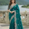 Revati_Sharee_FENDI_SATIN_03 Indian Fendi Satin Sharee (ইন্ডিয়ান ফেন্ডি স্যাটিন শাড়ী)