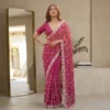 Star_Georgette_model_pic_01 Indian Star Georgette (ইন্ডিয়ান স্টার জর্জট এমব্রয়ডারি শাড়ী)